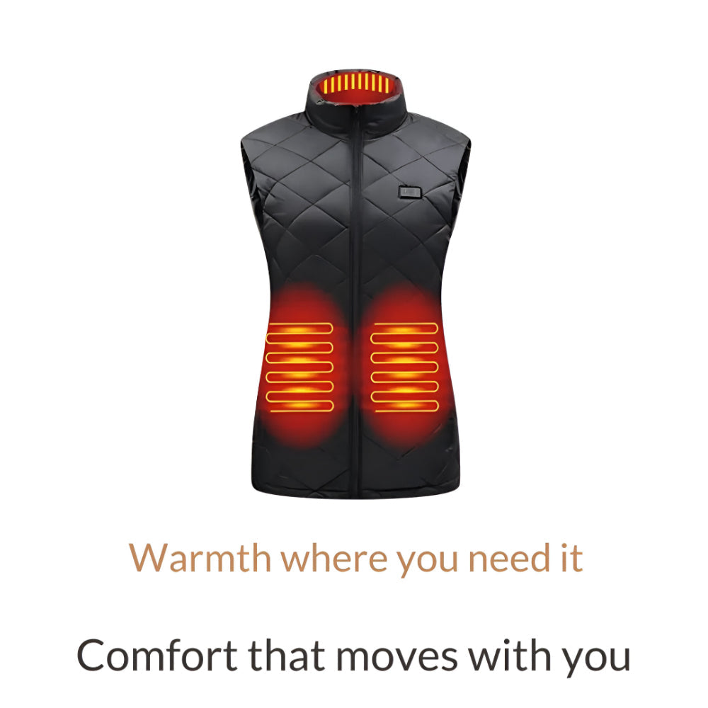 Heated Vest For Women With Electric Heating For Outdoor Winter Use