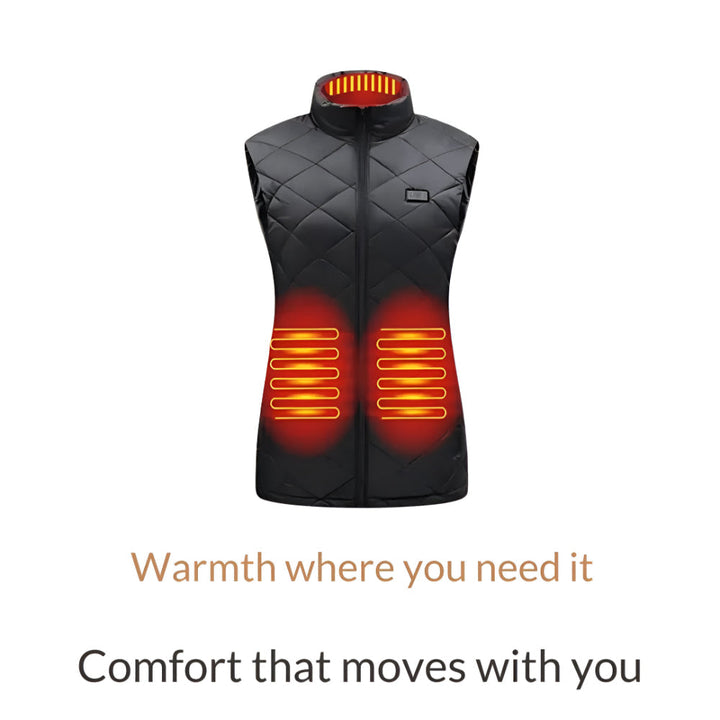 Heated Vest For Women With Electric Heating For Outdoor Winter Use