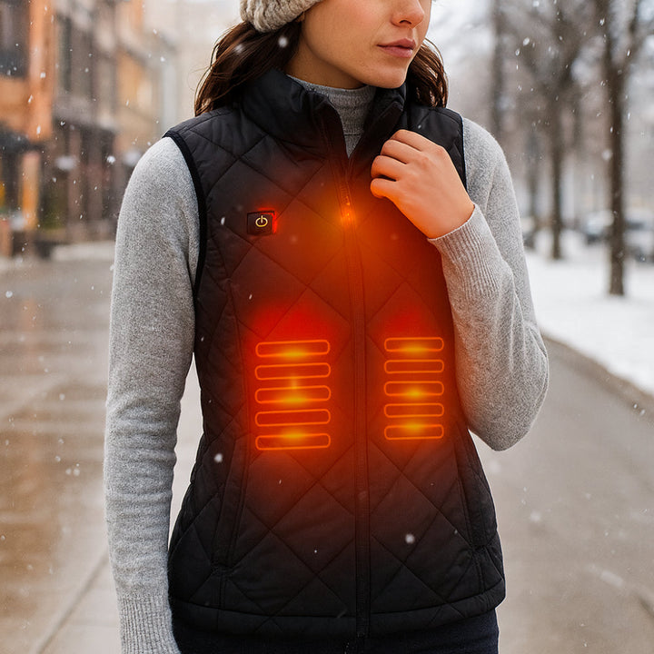 Heated Vest For Women With Electric Heating For Outdoor Winter Use