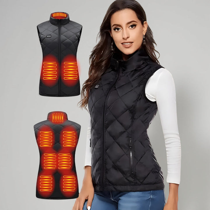 Heated Vest For Women With Electric Heating For Outdoor Winter Use