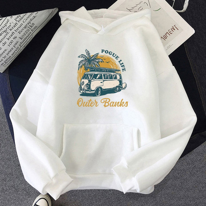 Oversized Hoodie Unisex Cozy Pullover Polyester Casual Relaxed Fit
