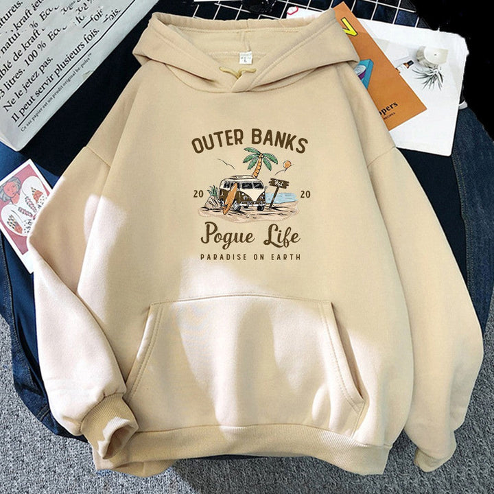 Oversized Hoodie Unisex Cozy Pullover Polyester Casual Relaxed Fit