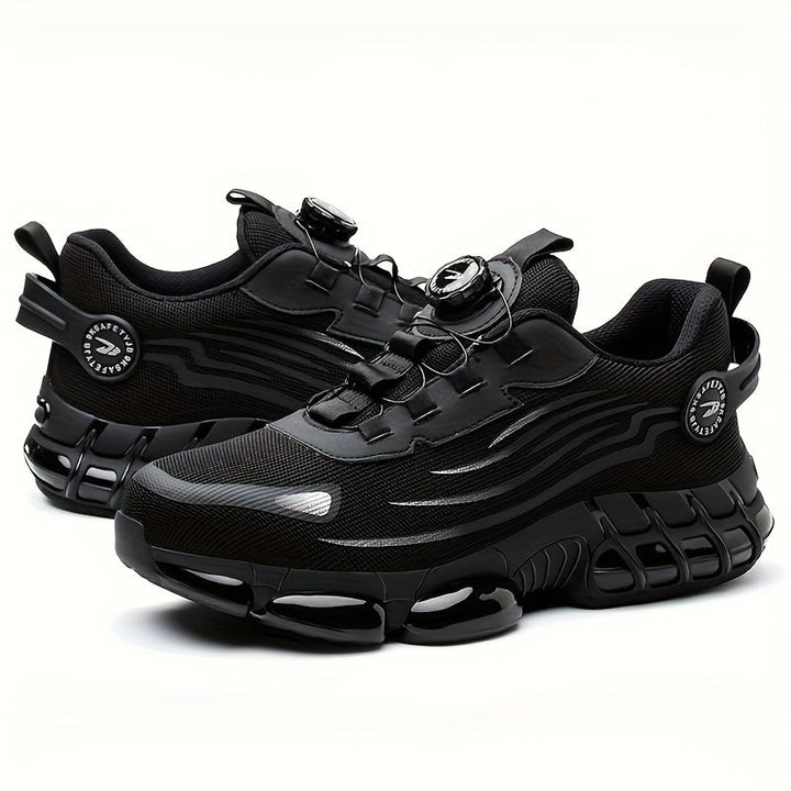 Steel Toe Safety Work Shoes For Men Breathable Non-Slip Puncture-Resistant Outdoor Casual