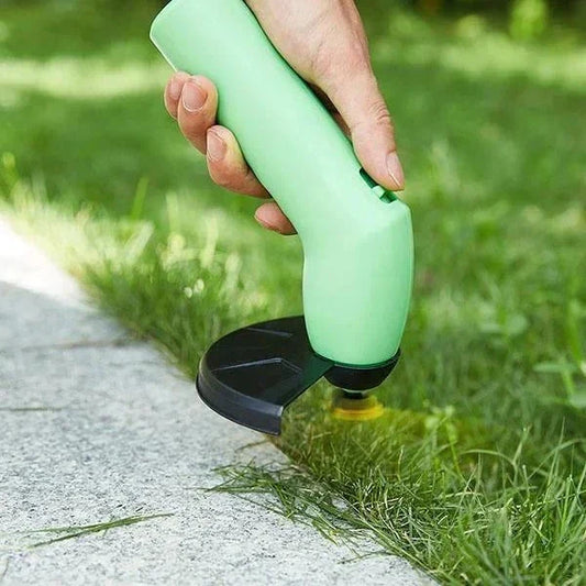 Cordless Grass Trimmer with Adjustable Extension Pole and Rotating Blade System
