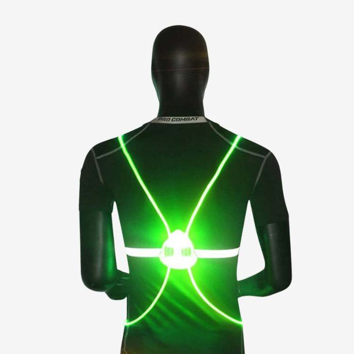 Reflective Running Vest With High Visibility Straps And Breathable Mesh