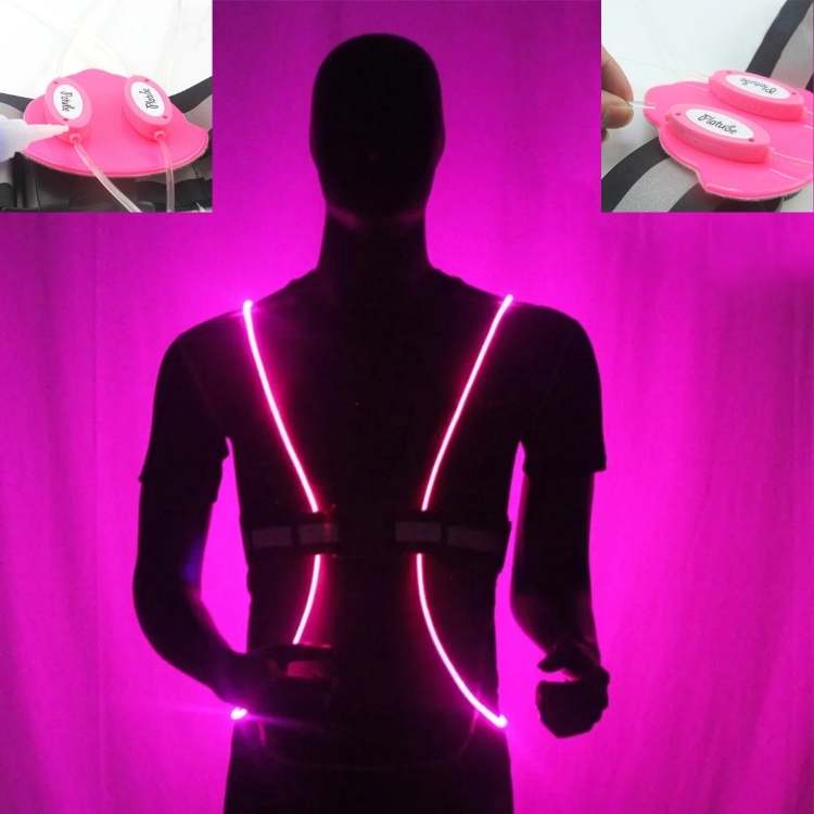 Reflective Running Vest With High Visibility Straps And Breathable Mesh