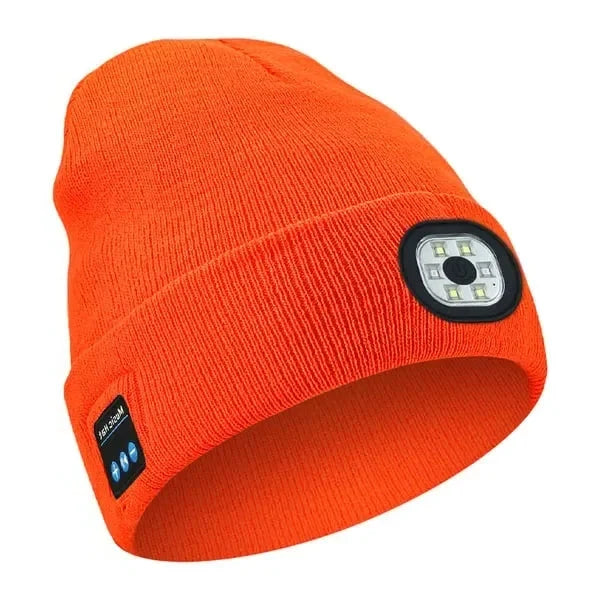 Bluetooth Beanie With Built In Speaker Microphone And Removable Battery