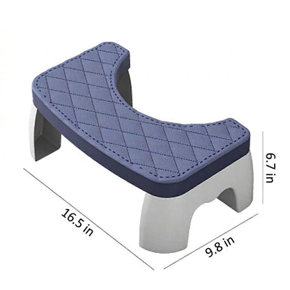 Toilet Stool with Grip Surface and Compact Design for Better Posture