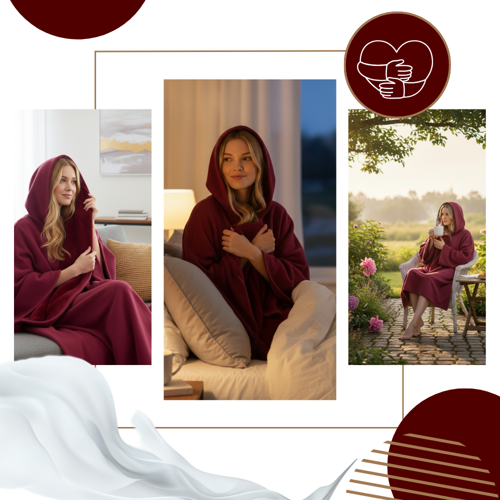 Weighted Hoodie Blanket With Hood For Cozy Home Comfort