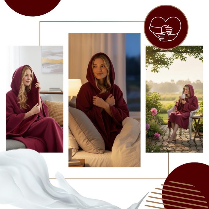 Weighted Hoodie Blanket With Hood For Cozy Home Comfort