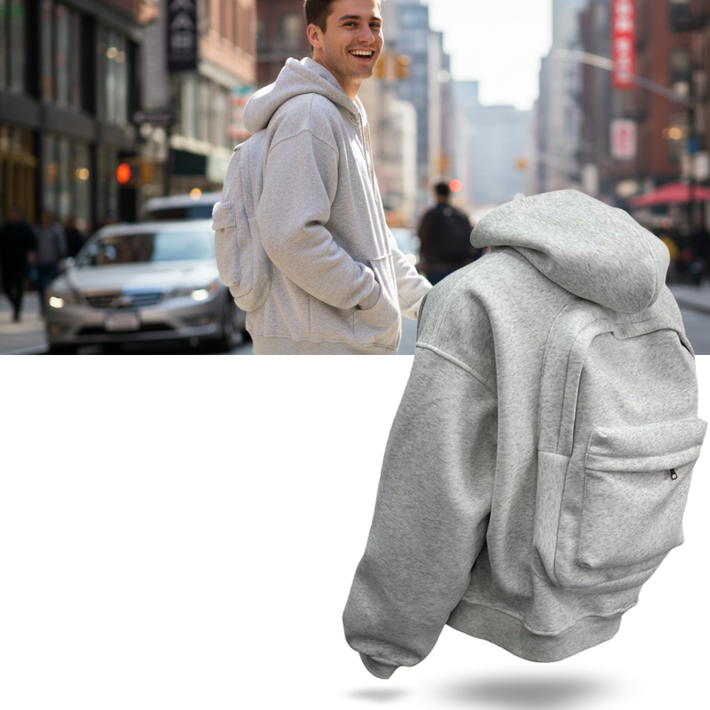 Utility Hoodie With Concealed Carry Pockets And Reinforced Stitching