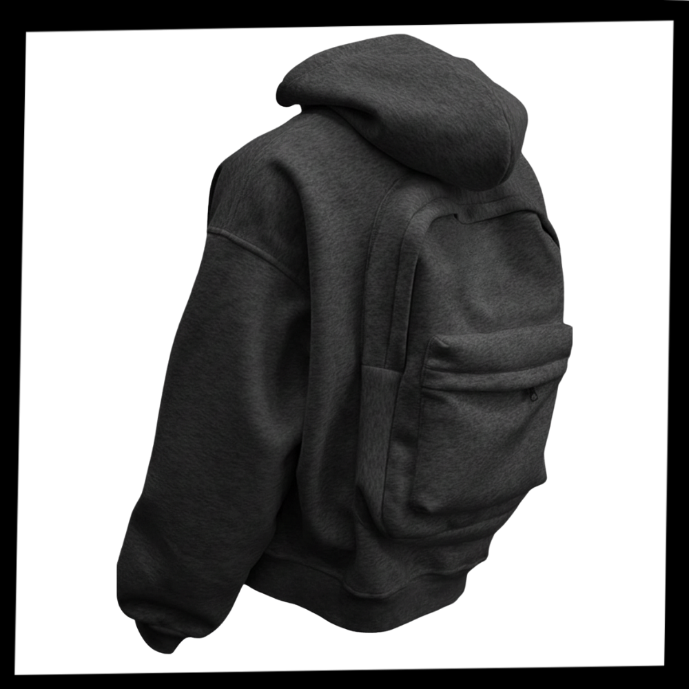 Utility Hoodie With Concealed Carry Pockets And Reinforced Stitching