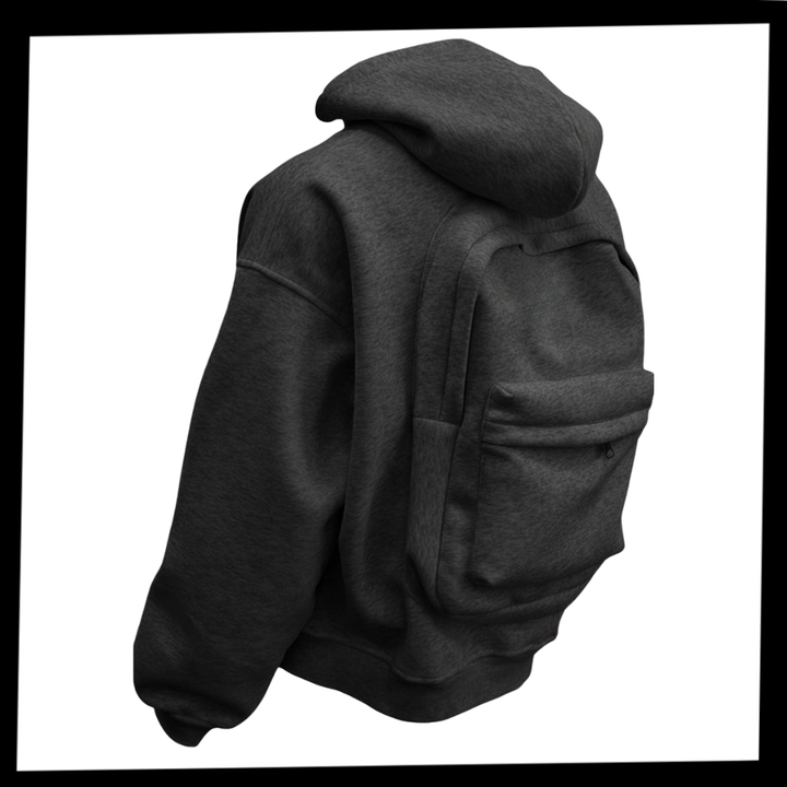 Utility Hoodie With Concealed Carry Pockets And Reinforced Stitching