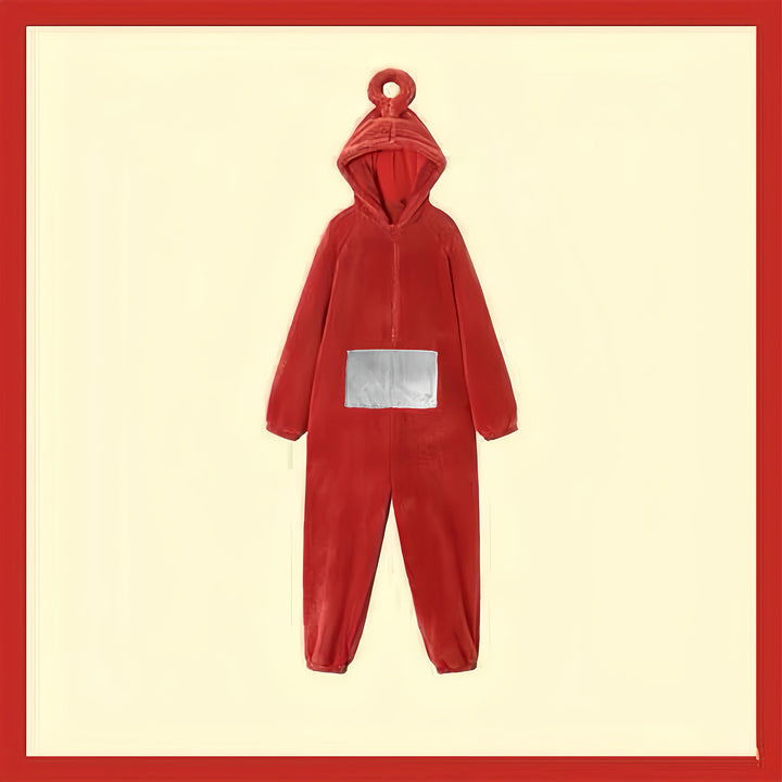 Onesie Costume Cartoon Pajamas With Hood And Glasses For Halloween Parties