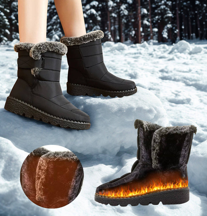 Snow Boots For Women Waterproof Insulated Winter Warmth With Traction
