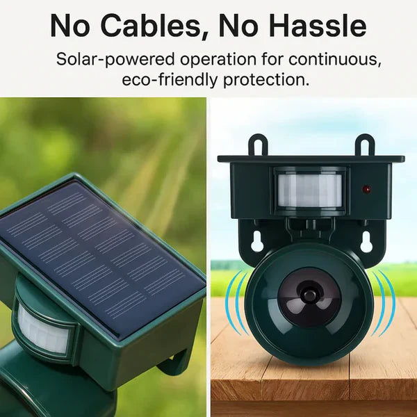 Motion Sensor Bird Repeller with Adjustable Sensitivity and Sound Alerts