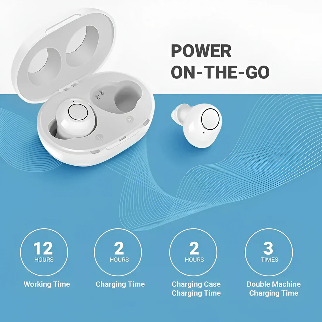 Rechargeable Hearing Aids with Wireless App Control and Noise Reduction