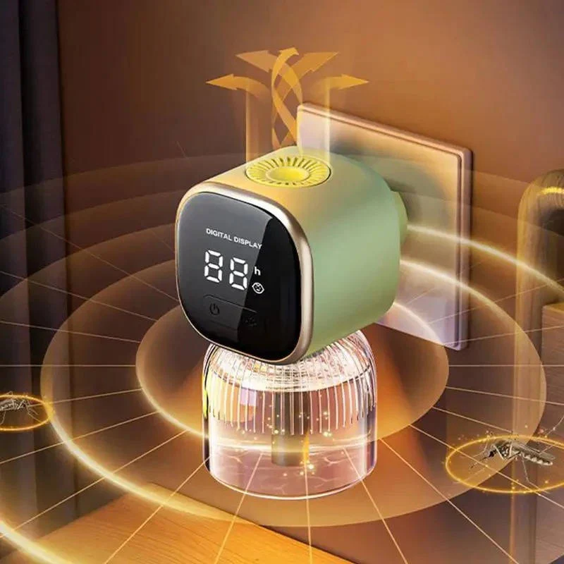 Mosquito Repellent Plug with Programmable Timer and Digital Display for Bedrooms