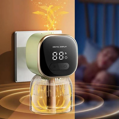 Mosquito Repellent Plug with Programmable Timer and Digital Display for Bedrooms