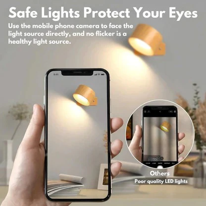 Adhesive Wall Lamp with 360° Rotation and Adjustable Color Temperature