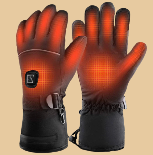 Heated Gloves Battery-Powered Winter Gloves With 8-Hour Heat