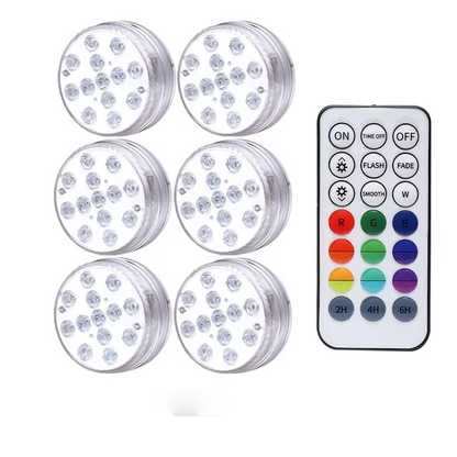 Color Changing Underwater Pool Light with Radio Frequency Remote and 16 Modes
