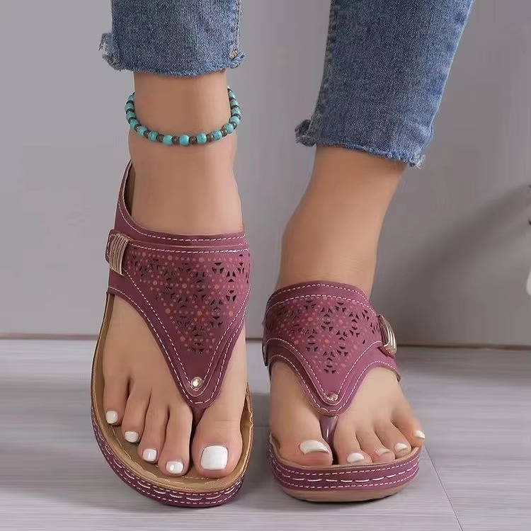 Ergonomic Walking Sandals for Women with Molded Arch Support and Mesh Ventilation
