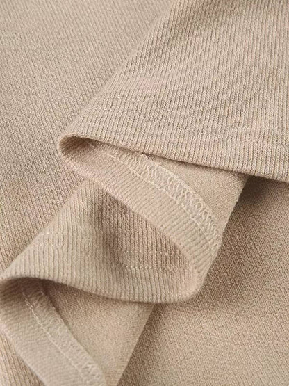 Women's Ribbed Knit Mini Dress with V Neckline and Button Front, A Line Flare