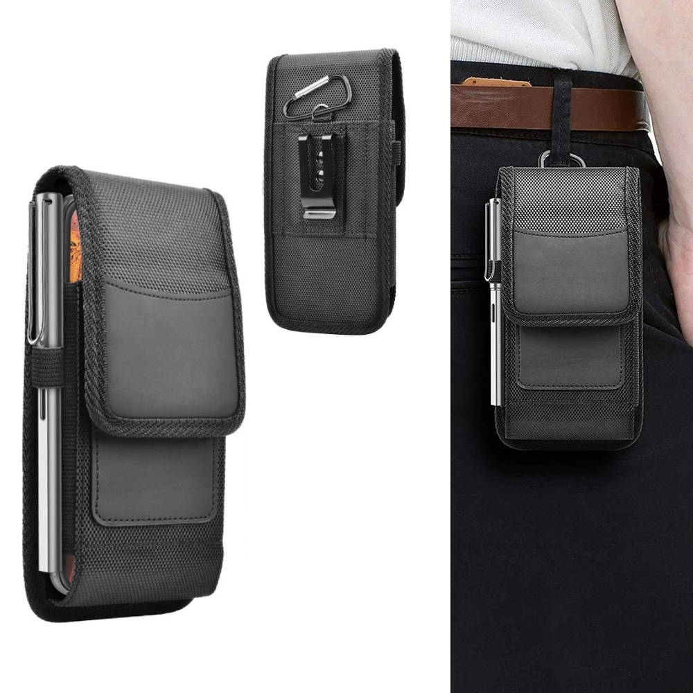 Phone Holster with Belt Clip and Card Blocking, Fits 4-6.8 Inch Devices