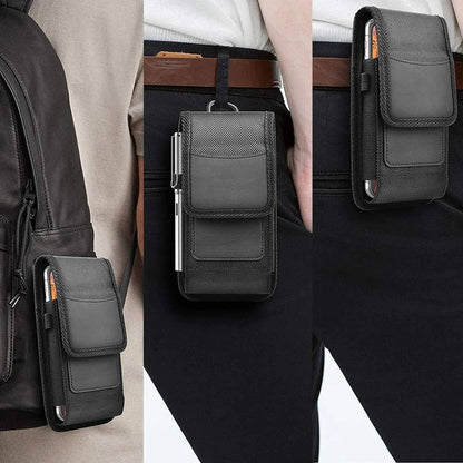 Phone Holster with Belt Clip and Card Blocking, Fits 4-6.8 Inch Devices