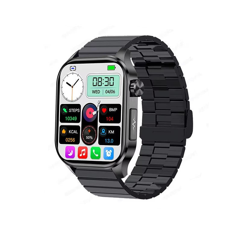 Senior Smartwatch with Activity Log and Advanced Metrics Tracking, Large Display