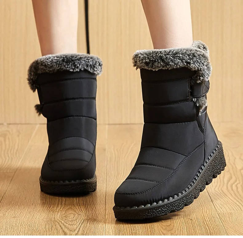 Snow Boots For Women Waterproof Insulated Winter Warmth With Traction