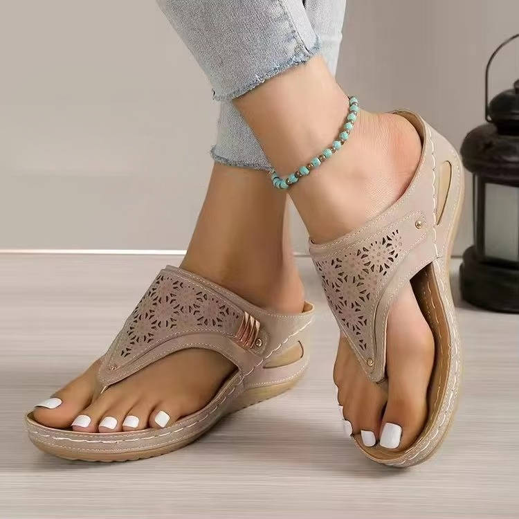 Ergonomic Walking Sandals for Women with Molded Arch Support and Mesh Ventilation