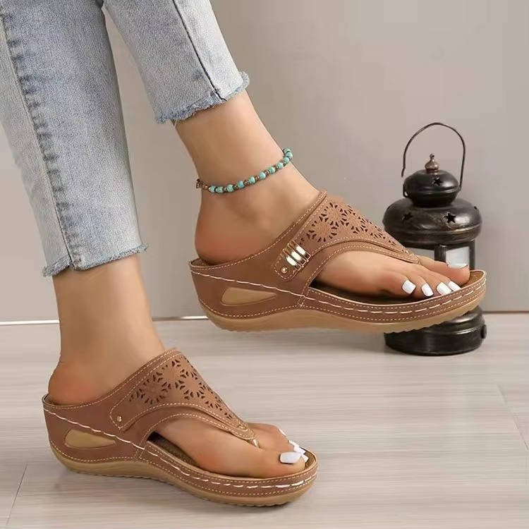 Ergonomic Walking Sandals for Women with Molded Arch Support and Mesh Ventilation