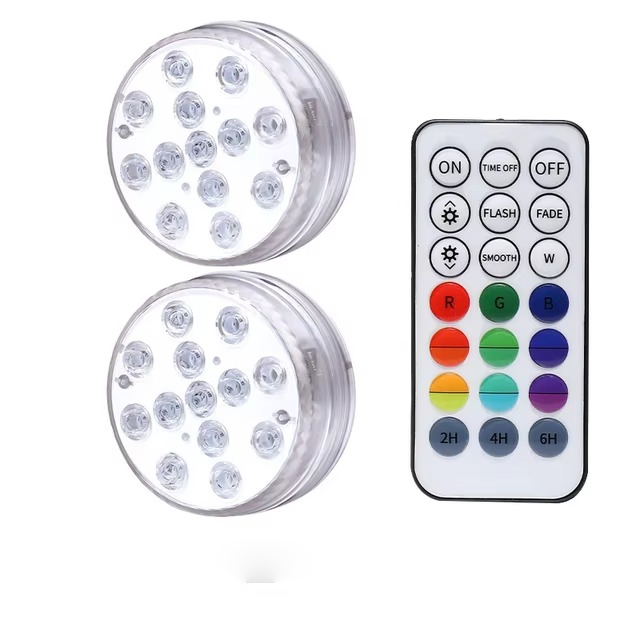 Color Changing Underwater Pool Light with Radio Frequency Remote and 16 Modes