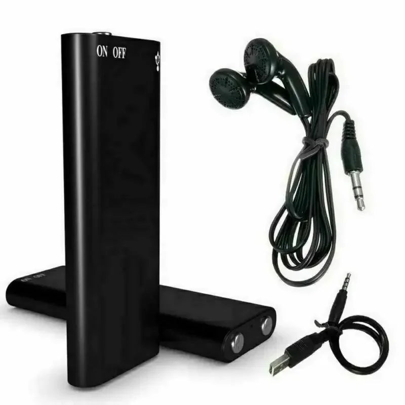 Voice Activated Audio Recorder with Noise Reduction and Magnetic Mount, 8GB Storage