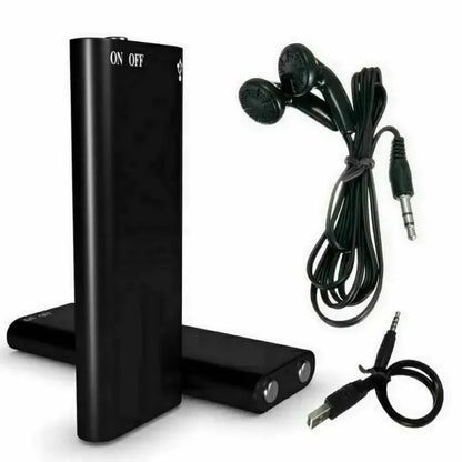Voice Activated Audio Recorder with Noise Reduction and Magnetic Mount, 8GB Storage