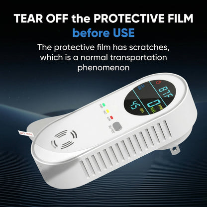 Carbon Monoxide and Gas Detector with Digital Display and Dual Sensors for Home Safety