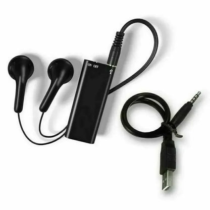 Voice Activated Audio Recorder with Noise Reduction and Magnetic Mount, 8GB Storage