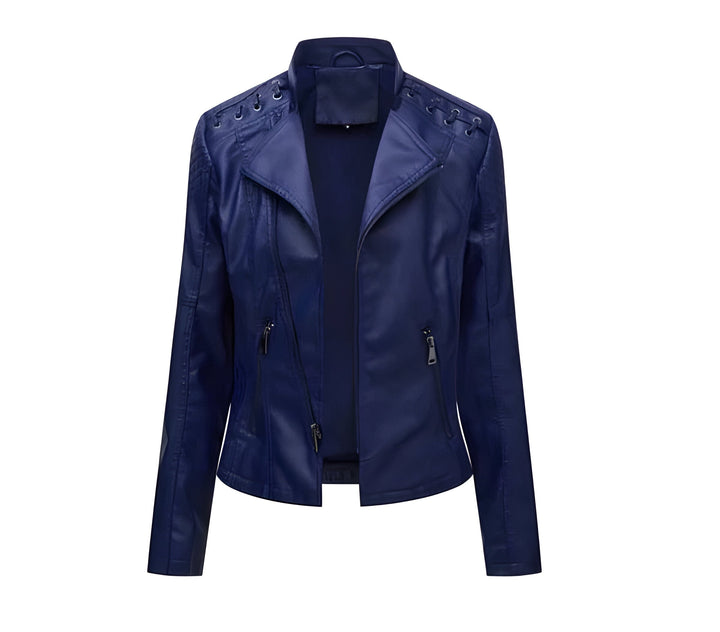 Leather Jacket For Women Genuine Lambskin Soft Fitted Biker Style