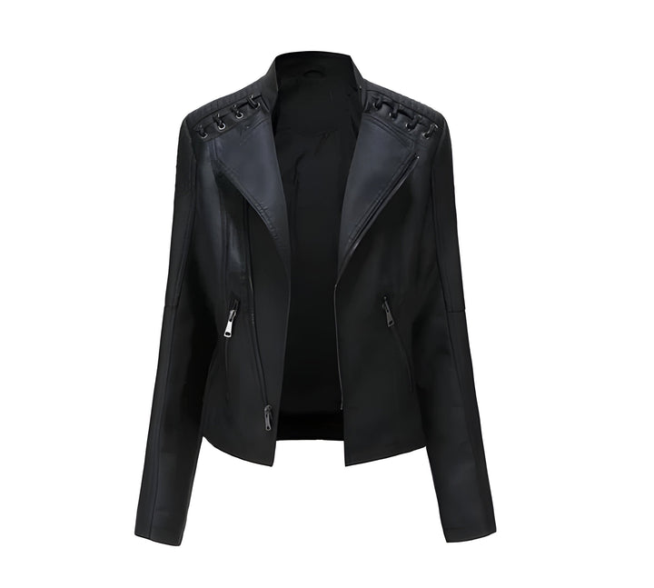 Leather Jacket For Women Genuine Lambskin Soft Fitted Biker Style