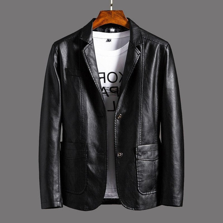 Leather Jacket Classic Fit Timeless Vintage Biker Style With Zipper