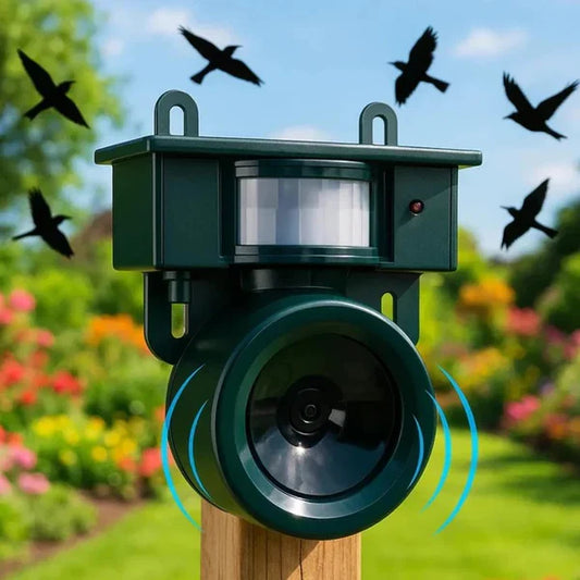 Motion Sensor Bird Repeller with Adjustable Sensitivity and Sound Alerts