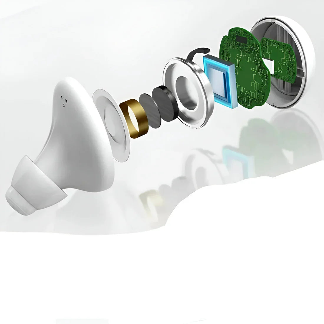 Rechargeable Hearing Aids with Wireless App Control and Noise Reduction