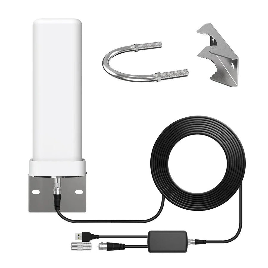 Outdoor HDTV Antenna with 460 Mile Reception and Interference Filter