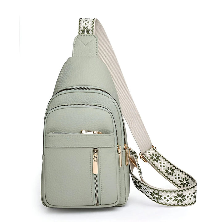 Crossbody Bag with Hidden Back Compartments, Adjustable Strap