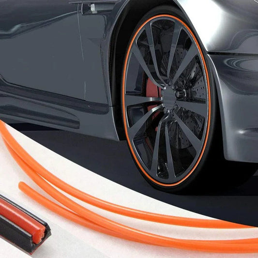 Rubber Wheel Edge Protector with Adhesive Booster and 8-Meter Length