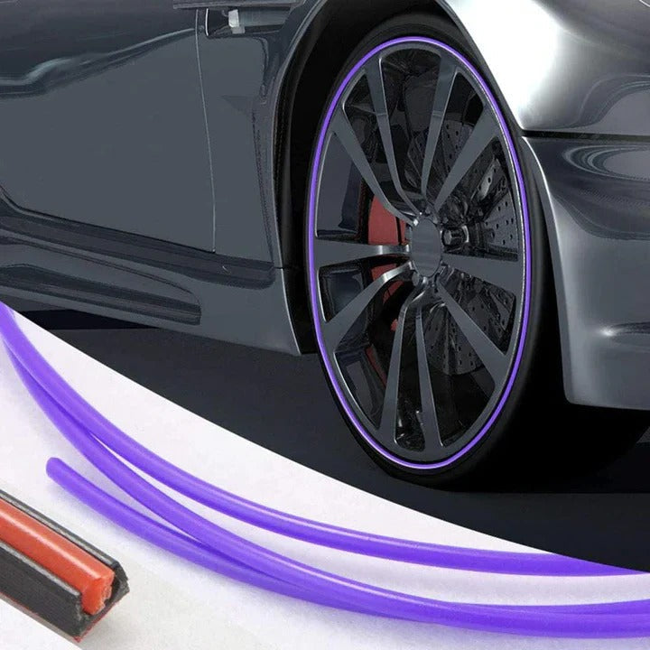Rubber Wheel Edge Protector with Adhesive Booster and 8-Meter Length
