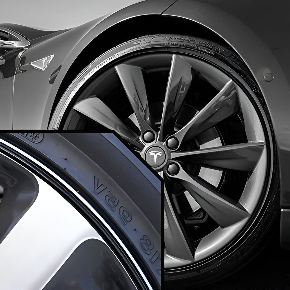 Rubber Wheel Edge Protector with Adhesive Booster and 8-Meter Length