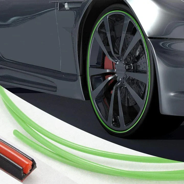 Rubber Wheel Edge Protector with Adhesive Booster and 8-Meter Length